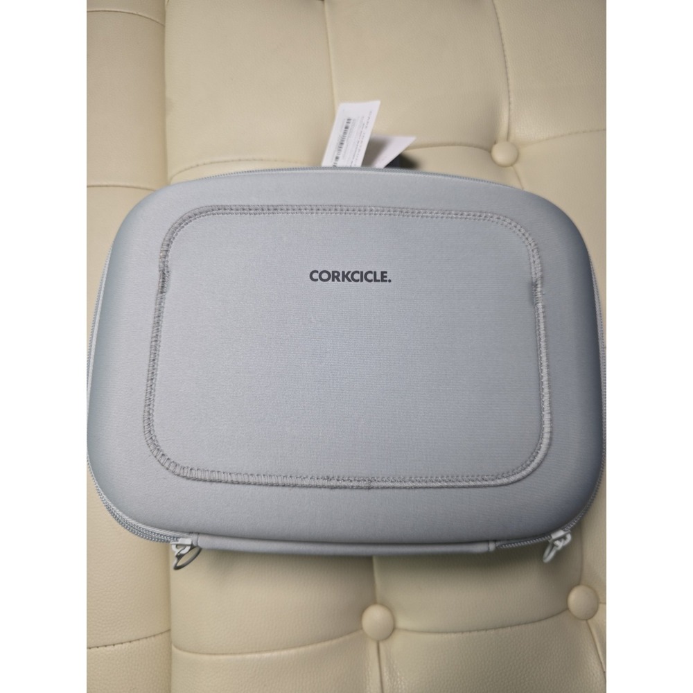 NWT CORKCICLE GREY/ BLUE HARD SHELL, CRUSH PROOF LUNCH POD